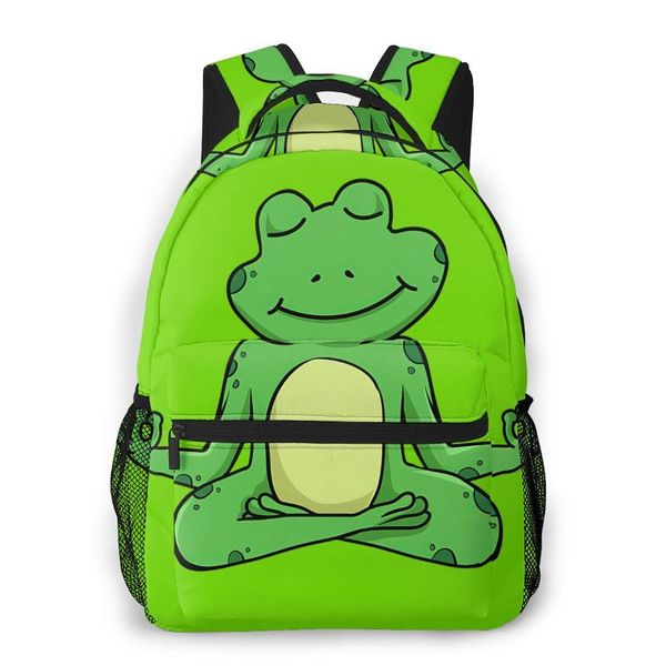 backpack cute frog in meditation pose crossed legs yoga for girls boys travel rucksackbackpacks teenage school bag
backpack cute frog in meditation pose crossed legs yoga for girls boys travel rucksackbackpacks teenage school bag