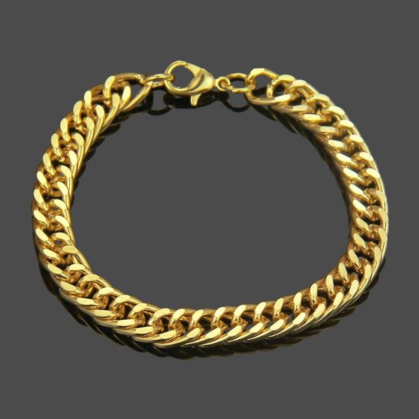 link, chain 2021 hip hop male gold color stainless steel cuban link bracelet for women men fashion jewelry trend wholesale, Black
link, chain 2021 hip hop male gold color stainless steel cuban link bracelet for women men fashion jewelry trend wholesale, Black