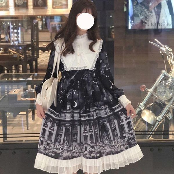 lolita op autumn maxi black lace dress elegant women temperament long sleeve vintage gothic classical pattern ladies dresses casual, Black;gray
lolita op autumn maxi black lace dress elegant women temperament long sleeve vintage gothic classical pattern ladies dresses casual, Black;gray