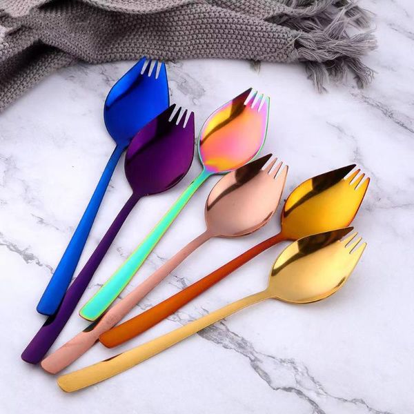 forks 3pcs/set stainless steel one-piece spoon fork creative gift salad long handle western and pasta two-in-one
forks 3pcs/set stainless steel one-piece spoon fork creative gift salad long handle western and pasta two-in-one