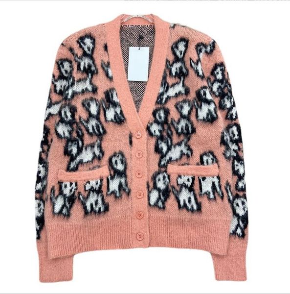 1127 l 2022 runway autumn brand same style sweater long sleeve cardigan v neck pink fashion clothes womens kf, White;black
1127 l 2022 runway autumn brand same style sweater long sleeve cardigan v neck pink fashion clothes womens kf, White;black