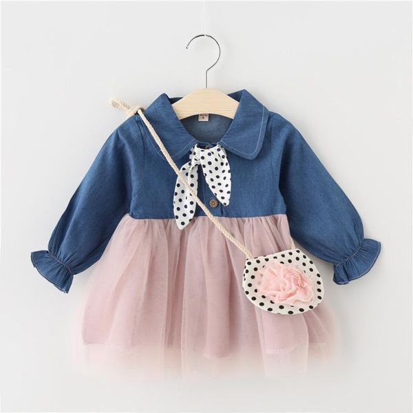 girl's dresses infant for baby girls clothes 2021 spring autumn born long sleeve denim princess dress birthday party, Red;yellow
girl's dresses infant for baby girls clothes 2021 spring autumn born long sleeve denim princess dress birthday party, Red;yellow