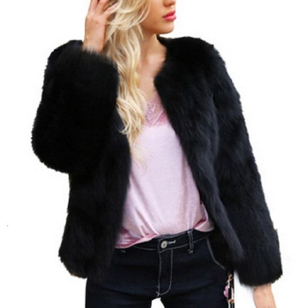 Women's Fur & Faux Winter Autumn Jacket Women Fashion Long Sleeve O-Neck Casual Outwear Coat Thick Warm Manteau Femme 7Q2147 6L5R, Black
Women's Fur & Faux Winter Autumn Jacket Women Fashion Long Sleeve O-Neck Casual Outwear Coat Thick Warm Manteau Femme 7Q2147 6L5R, Black