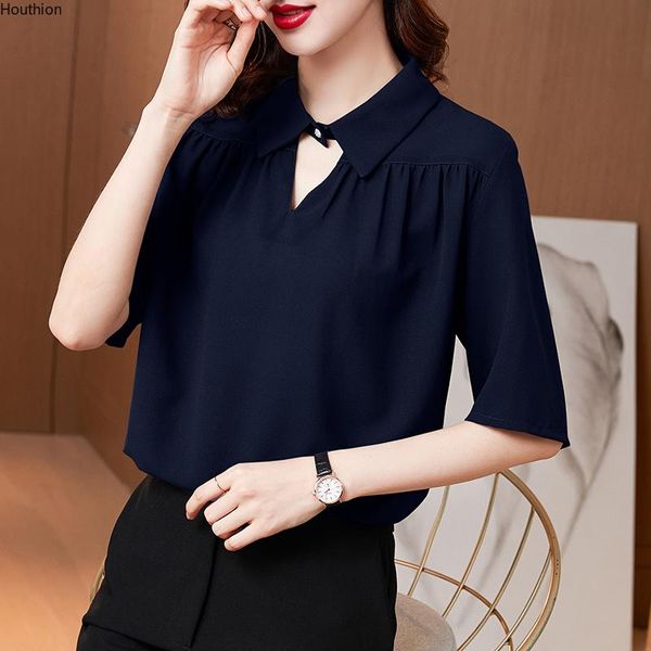 women's blouses & shirts chiffon casual shirt korean loose plus size fashion o-neck solid summer lady short sleeve blusas, White
women's blouses & shirts chiffon casual shirt korean loose plus size fashion o-neck solid summer lady short sleeve blusas, White
