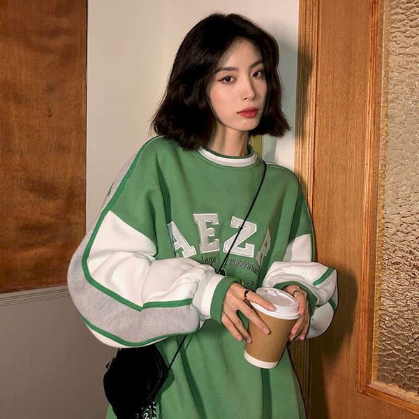 women's knits & tees korean men's and women's loose t-shirts, thick contrast color sweatshirts, university style, harajuku co, White
women's knits & tees korean men's and women's loose t-shirts, thick contrast color sweatshirts, university style, harajuku co, White