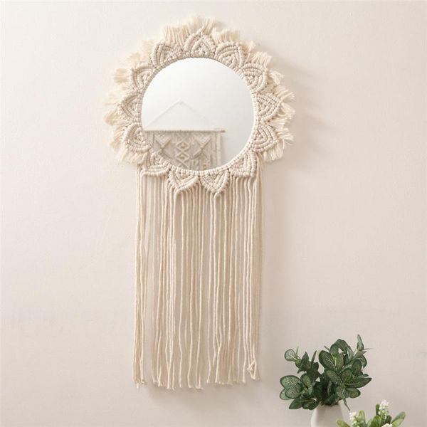 tapestries boho macrame tapestry wall hanging mirror handmade woven art decoration for home living room bedroom nin668
tapestries boho macrame tapestry wall hanging mirror handmade woven art decoration for home living room bedroom nin668