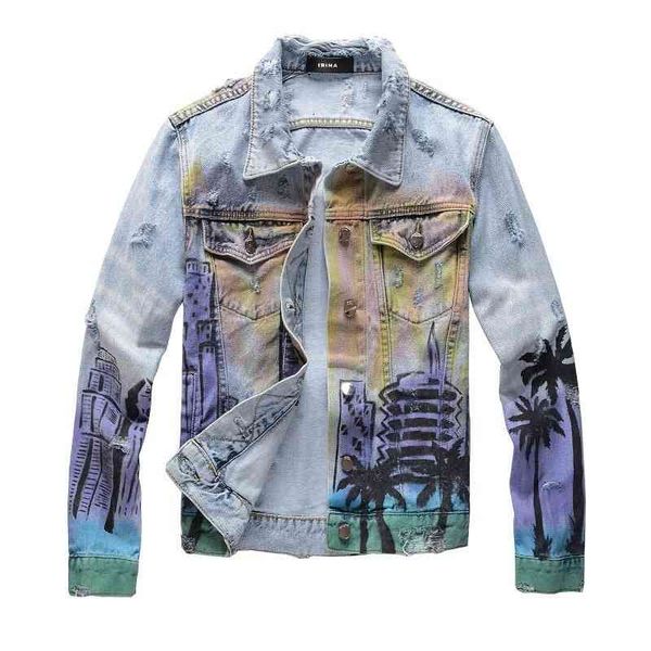 high street fashion brand 423 am hand painted graffiti digital print slim fit coat men's trend punk jeans, Black;brown
high street fashion brand 423 am hand painted graffiti digital print slim fit coat men's trend punk jeans, Black;brown