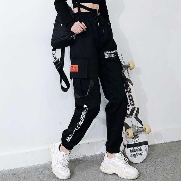 women's jeans cargo pants women streetwear lace up cargo pants female ankle banded harem black hip hop high waist trousers ctoa, Blue
women's jeans cargo pants women streetwear lace up cargo pants female ankle banded harem black hip hop high waist trousers ctoa, Blue