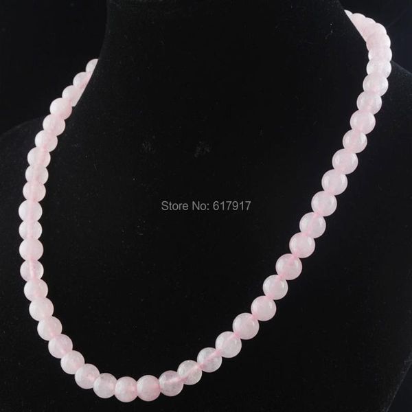 chokers natural rose quartzs gem stone 8mm round beads jewelry necklace 18" strand women tf3031, Golden;silver
chokers natural rose quartzs gem stone 8mm round beads jewelry necklace 18" strand women tf3031, Golden;silver