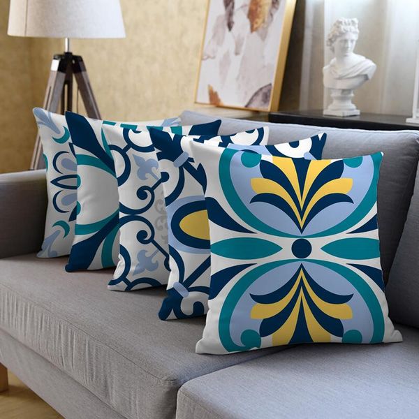 cushion/decorative pillow geometric decorative cushion covers blue yellow flower print case for home chair sofa throw pillows fall decor 45x
cushion/decorative pillow geometric decorative cushion covers blue yellow flower print case for home chair sofa throw pillows fall decor 45x