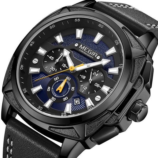 wristwatches megir watch men fashion sport quartz clock mens watches leather business waterproof relogio masculino, Slivery;brown
wristwatches megir watch men fashion sport quartz clock mens watches leather business waterproof relogio masculino, Slivery;brown