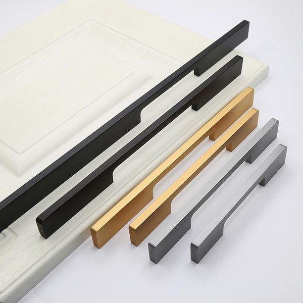 handles & pulls 2 pcs wardrobe handle modern simple gold lengthened solid black dumb aluminum alloy cabinet door
handles & pulls 2 pcs wardrobe handle modern simple gold lengthened solid black dumb aluminum alloy cabinet door
