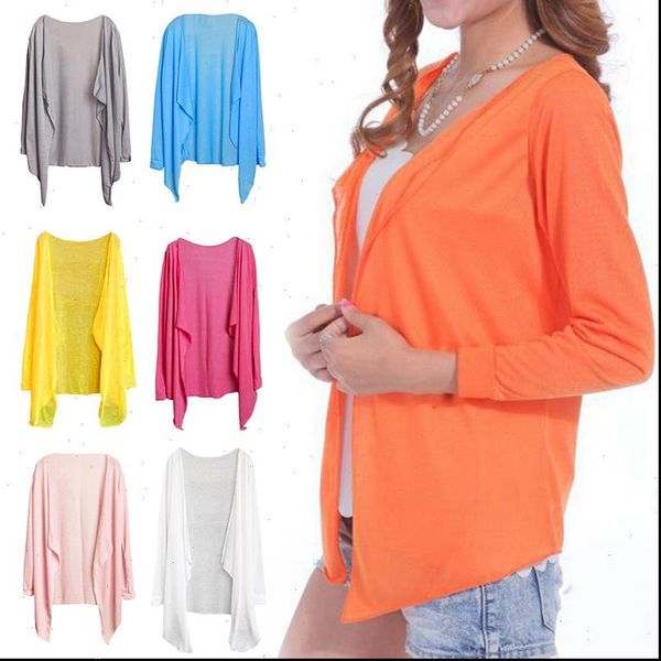 summer thin cardigan sunscreen women blouses long sleeve solid cotton blend cardigans sun protection, White
summer thin cardigan sunscreen women blouses long sleeve solid cotton blend cardigans sun protection, White