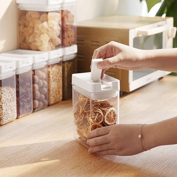 plastic container transparent stackable dry storage box kitchen noodle sealed 400/700/1100/1600ml bottles & jars
plastic container transparent stackable dry storage box kitchen noodle sealed 400/700/1100/1600ml bottles & jars