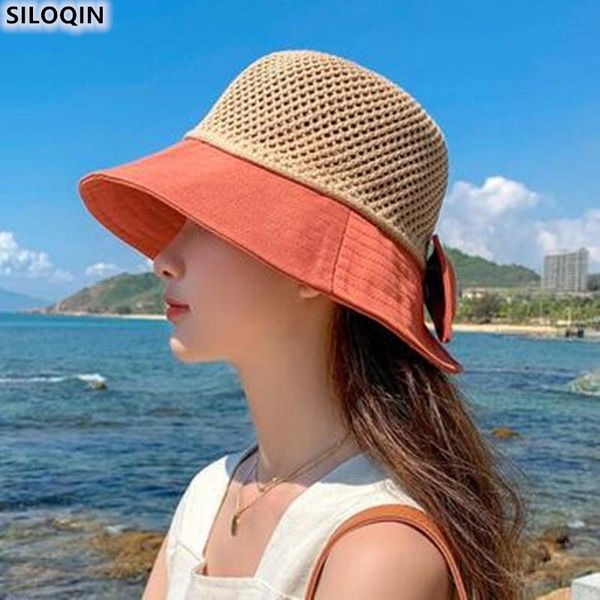 wide brim hats siloqin trend fashion women's summer collapsible mesh cap fisherman's sandy beach sun protection hat weave sombrero, Blue;gray
wide brim hats siloqin trend fashion women's summer collapsible mesh cap fisherman's sandy beach sun protection hat weave sombrero, Blue;gray