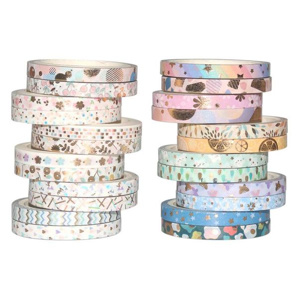 gift wrap 24pcs mixed pattern tapes paper scrapbooking decoration supplies self adhesive sticker for stationery notebook labels
gift wrap 24pcs mixed pattern tapes paper scrapbooking decoration supplies self adhesive sticker for stationery notebook labels