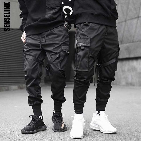men cargo pants black ribbons harem joggers casual cotton streetwear hip hop pockets track harajuku fashion trousers 211013
men cargo pants black ribbons harem joggers casual cotton streetwear hip hop pockets track harajuku fashion trousers 211013