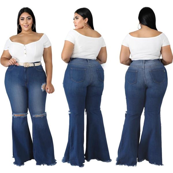 women's jeans 2021 autumn winter casual hollow hole denim pants women high waist stretch skinny flare streetwear 5xl, Blue
women's jeans 2021 autumn winter casual hollow hole denim pants women high waist stretch skinny flare streetwear 5xl, Blue