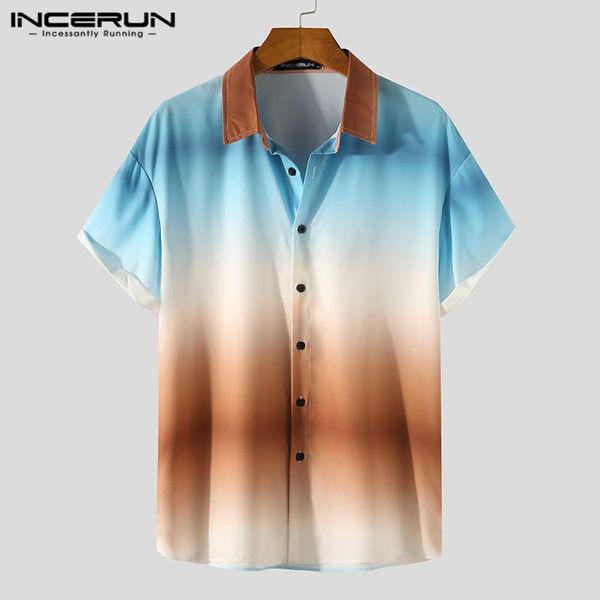 men gradient printed shirts 2021 summer short sleeve lapel neck blouse man fashion colorful button camisa streetwear 5xl men's casual, White;black
men gradient printed shirts 2021 summer short sleeve lapel neck blouse man fashion colorful button camisa streetwear 5xl men's casual, White;black