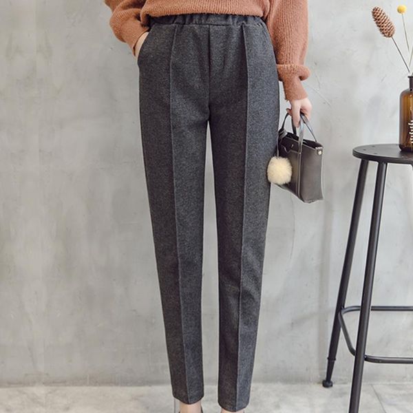 women's pants & capris 2021 long lady harem korean casual pant autumn and winter female solid pockets elastic waist, Black;white
women's pants & capris 2021 long lady harem korean casual pant autumn and winter female solid pockets elastic waist, Black;white