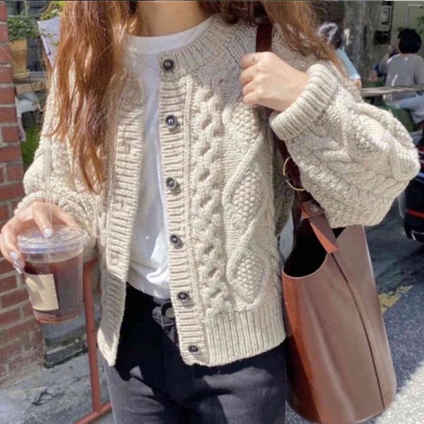 women's jackets women knitted cardigan sweater korean autumn winter coat round neck single breasted loose long sleeve v8yk, Black;brown
women's jackets women knitted cardigan sweater korean autumn winter coat round neck single breasted loose long sleeve v8yk, Black;brown