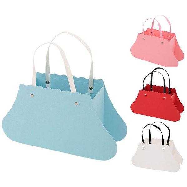 flower packing box handle waterproof bag bouquet valentine's day mother's gift packaging wrap