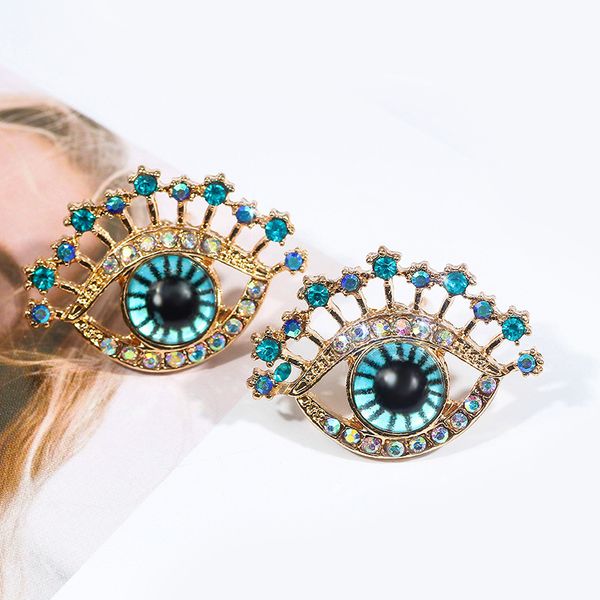 net red blue eye temperament female fashion trend flash diamond personality creative earrings, Golden
net red blue eye temperament female fashion trend flash diamond personality creative earrings, Golden