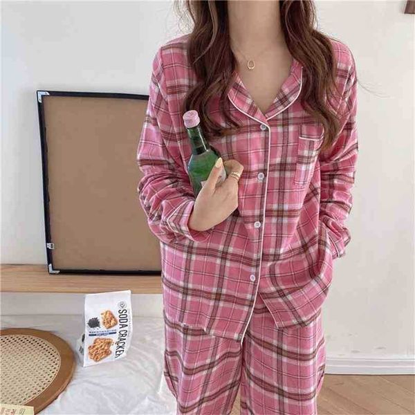 oversize all match plaid homewear stylish loose nightwear sweet chic two piece suit casual pajamas sets 210525, Black;red
oversize all match plaid homewear stylish loose nightwear sweet chic two piece suit casual pajamas sets 210525, Black;red