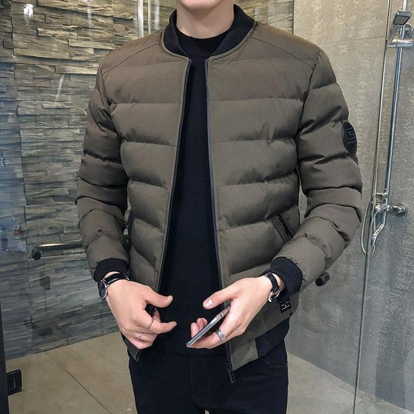 Men's Down & Parkas Winter jacket youth thickened short slim cotton coat Korean casual cotton-padded stand collar zipper 3BXB, Black
Men's Down & Parkas Winter jacket youth thickened short slim cotton coat Korean casual cotton-padded stand collar zipper 3BXB, Black