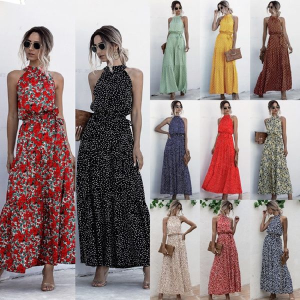 2021summer long dress women 2021 fashion sleeveless print flowers polka-dot halter boho dresses women casual holiday vestidos, Black;gray
2021summer long dress women 2021 fashion sleeveless print flowers polka-dot halter boho dresses women casual holiday vestidos, Black;gray