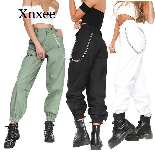 women's pants & capris personality solid sports fashion casual chic hip hop wide leg with chain women streetwear harem, Black;white
women's pants & capris personality solid sports fashion casual chic hip hop wide leg with chain women streetwear harem, Black;white