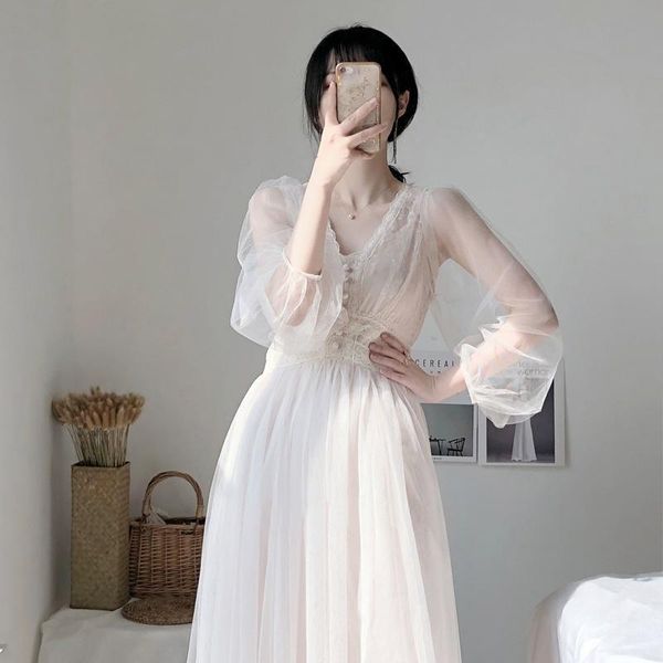 casual dresses plus size elegant button a-line vestidos white dress women 2021 spring puff sleeve empire v-neck lace voile mesh sweet, Black;gray
casual dresses plus size elegant button a-line vestidos white dress women 2021 spring puff sleeve empire v-neck lace voile mesh sweet, Black;gray