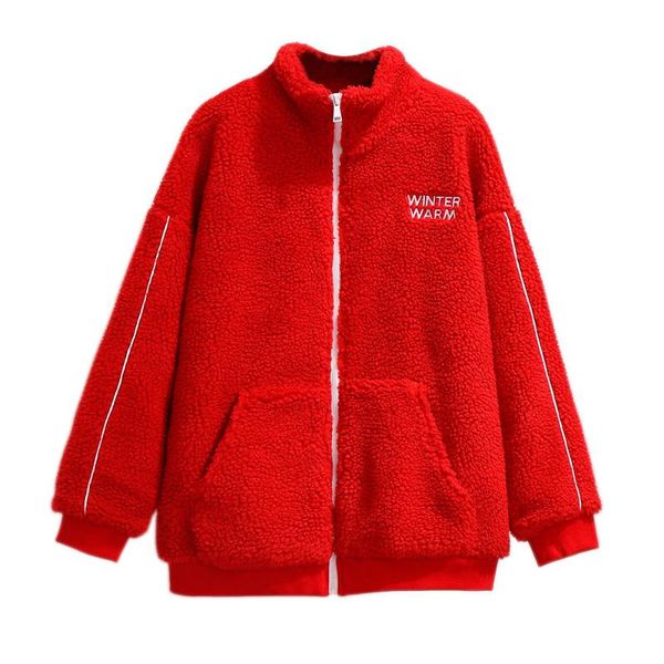 women's jackets fleece lamb wool women coats autumn and winter casual solid color pocktes single breasted coffee red thick plus size, Black;brown
women's jackets fleece lamb wool women coats autumn and winter casual solid color pocktes single breasted coffee red thick plus size, Black;brown