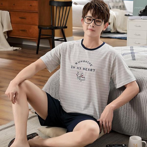 yidanna men pajamas set cotton nightwear short sleeved sleepwear summer sleep clothing striped nighties nightdress leisure suit men's, Black;brown
yidanna men pajamas set cotton nightwear short sleeved sleepwear summer sleep clothing striped nighties nightdress leisure suit men's, Black;brown