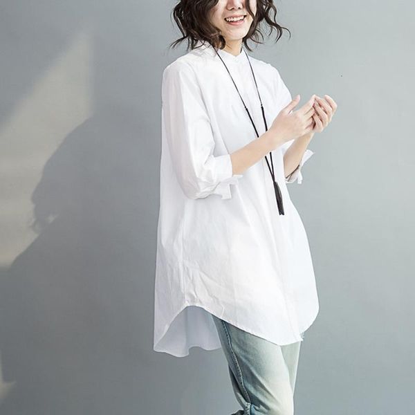 women's blouses & shirts large women puff size half sleeve oversized loose plus blouse stand collar bow fashion lady cotton clothing1, White
women's blouses & shirts large women puff size half sleeve oversized loose plus blouse stand collar bow fashion lady cotton clothing1, White