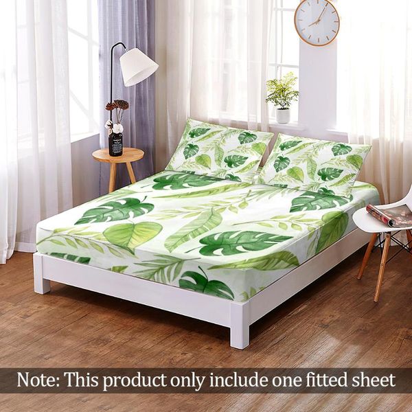 sheets & sets fashion simple summer green leaves bed fitted four corners mattress cover with elastic microfiber sheet
sheets & sets fashion simple summer green leaves bed fitted four corners mattress cover with elastic microfiber sheet