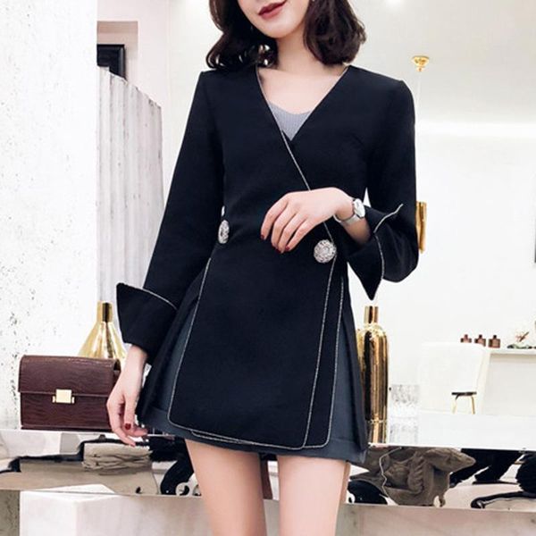 women's suits & blazers korean style commuting 2021 summer fashion loose thin black suit light cooked small casual coat, White;black
women's suits & blazers korean style commuting 2021 summer fashion loose thin black suit light cooked small casual coat, White;black