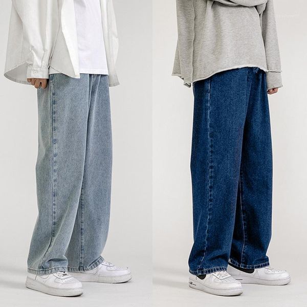 men's jeans fashion loose straight casual wide leg pants cowboy mans streetwear korean hip hop trousers spring summer, Blue
men's jeans fashion loose straight casual wide leg pants cowboy mans streetwear korean hip hop trousers spring summer, Blue