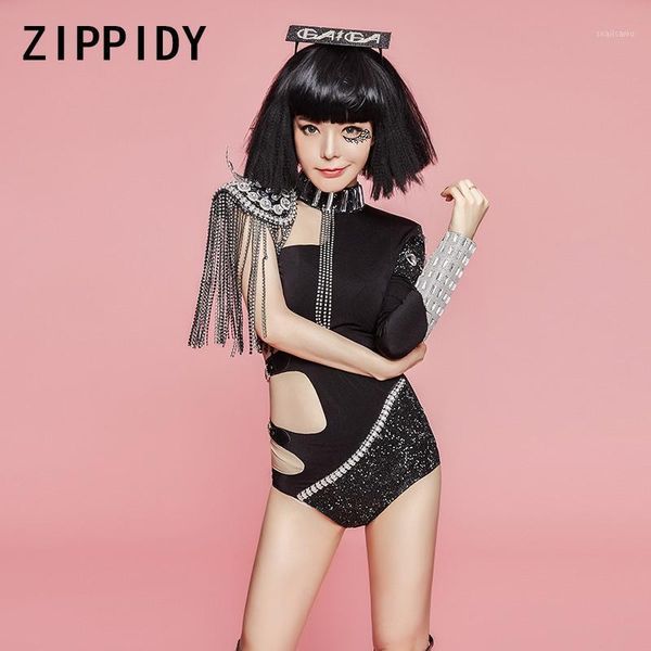 rhinestones fringes black bodysuit single sleeve stretch hollow leotard women's stage dance wear dancer performance clothes jumpsuits &, Black;white
rhinestones fringes black bodysuit single sleeve stretch hollow leotard women's stage dance wear dancer performance clothes jumpsuits &, Black;white