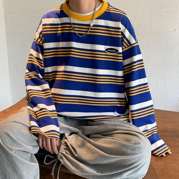men's t-shirts streetwear men 2021 harajuku autumn hit color striped youthful vitality casual brief cool loose all-match hip hop retro, White;black
men's t-shirts streetwear men 2021 harajuku autumn hit color striped youthful vitality casual brief cool loose all-match hip hop retro, White;black