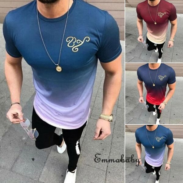 men's t-shirts mens casual gym slim fit t shirt short sleeve muscle gradient men summer m-3xl sq15, White;black
men's t-shirts mens casual gym slim fit t shirt short sleeve muscle gradient men summer m-3xl sq15, White;black