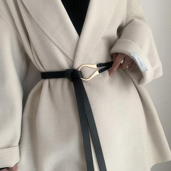 belts fashion leather women belt designer metal buckle waist strap all-match lady dress coat sweater decorative knotted waistband, Black;brown
belts fashion leather women belt designer metal buckle waist strap all-match lady dress coat sweater decorative knotted waistband, Black;brown