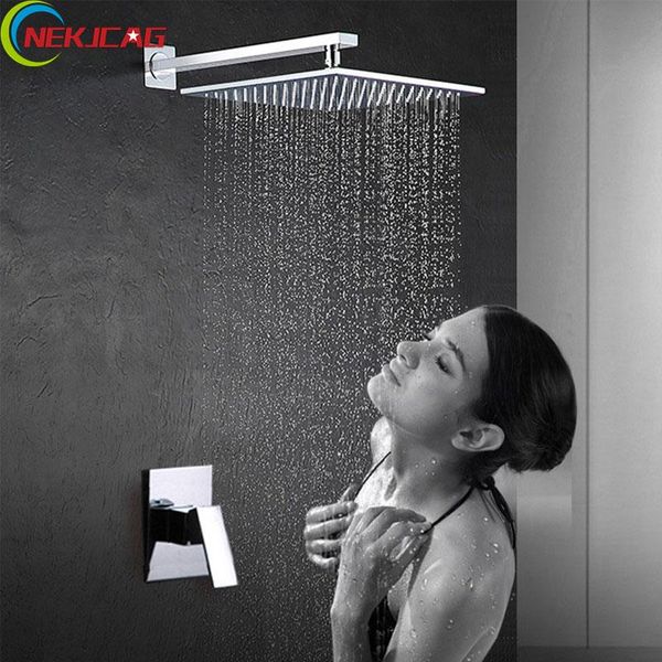 wall mounted rain shower faucet chrome pannel square head bathroom set sets 
wall mounted rain shower faucet chrome pannel square head bathroom set sets
