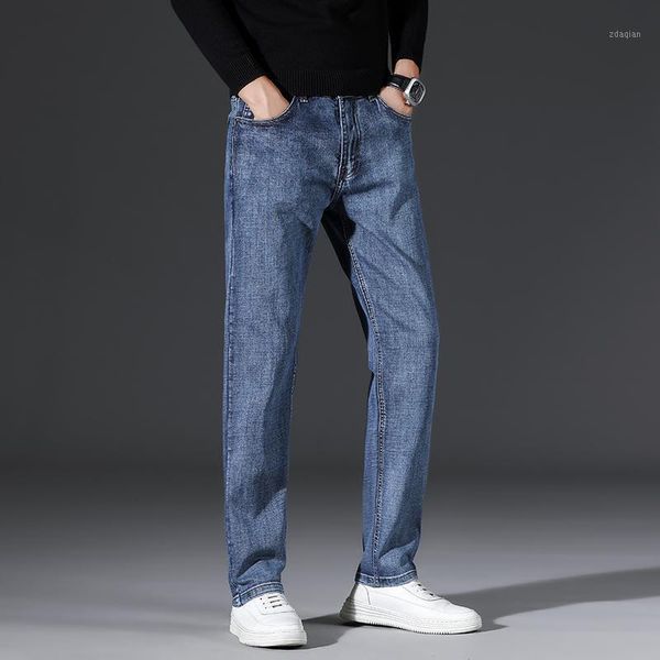 men's jeans 2021 autumn winter retro blue regular fit business casual classic style slim-fit stretch denim pants male brand
men's jeans 2021 autumn winter retro blue regular fit business casual classic style slim-fit stretch denim pants male brand