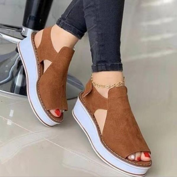 dress shoes summer casual wedges women sandals fashion breathable red heel solid color footwear round toe lady fish mouth, Black
dress shoes summer casual wedges women sandals fashion breathable red heel solid color footwear round toe lady fish mouth, Black