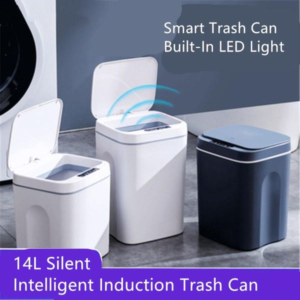 waste bins intelligent induction dustbins built-in led light trash can household garbage barrel sanitary bucket with storage box
waste bins intelligent induction dustbins built-in led light trash can household garbage barrel sanitary bucket with storage box