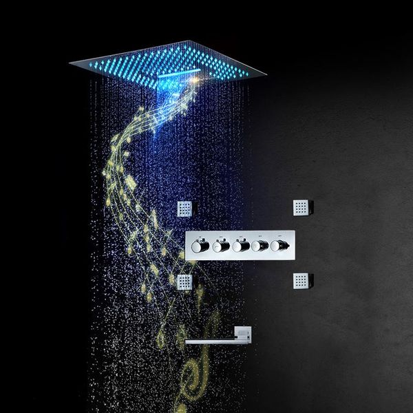 music rain shower systems led head bathroom faucets thermostatic valve bath mixer tap embedded ceiling set chrome sets
music rain shower systems led head bathroom faucets thermostatic valve bath mixer tap embedded ceiling set chrome sets
