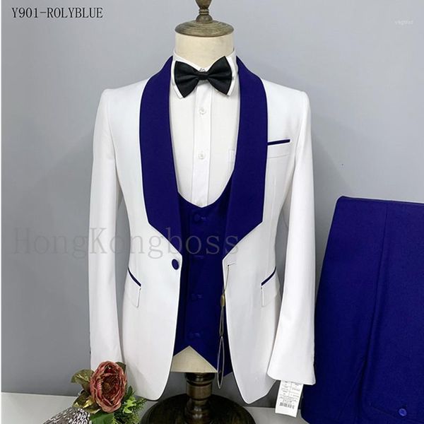 men's suits & blazers 3 pcs set jacket pants vest / 2022 fashion business big lapel groom wedding presided over formal dress coat, White;black
men's suits & blazers 3 pcs set jacket pants vest / 2022 fashion business big lapel groom wedding presided over formal dress coat, White;black
