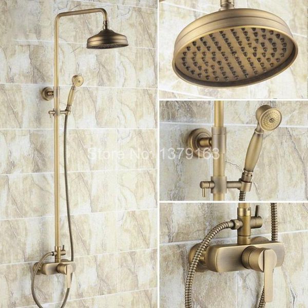 antique brass wall mounted bathroom single lever rainfall shower faucet set with handle hand held head ars173 sets
antique brass wall mounted bathroom single lever rainfall shower faucet set with handle hand held head ars173 sets