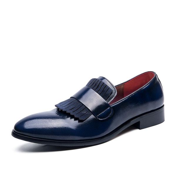 man's dress shoes fashion tassel patent leather pointed toe slip on casual business wedding party office oxfords men, Black
man's dress shoes fashion tassel patent leather pointed toe slip on casual business wedding party office oxfords men, Black